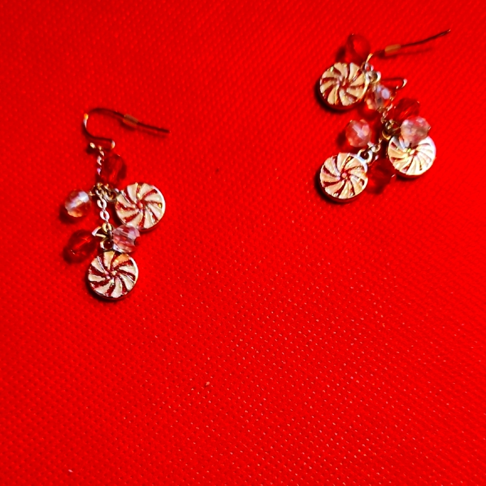 Peppermint Candy Styled Earrings